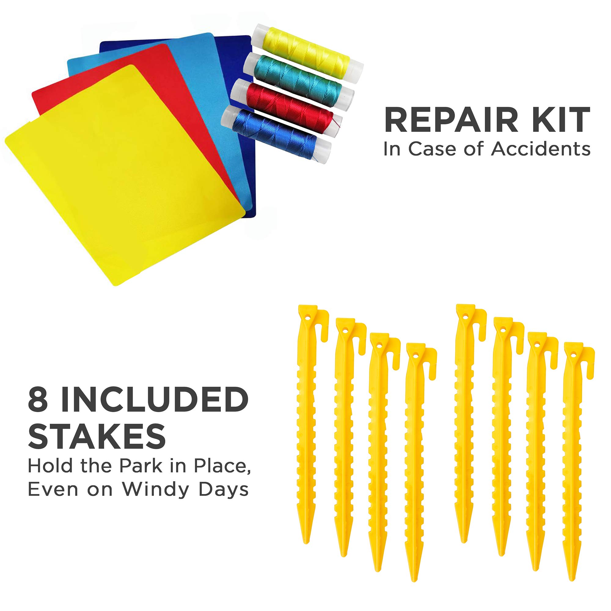 SUNNY & FUN Ultra Climber Inflatable Water Slide Park – Heavy-Duty for Outdoor Fun - Climbing Wall, Two Slides & Splash Pool – Easy to Set Up & Inflate with Included Air Pump & Carrying Case