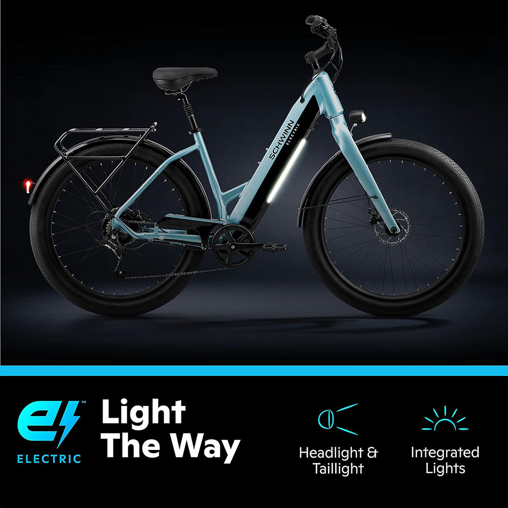 Schwinn Coston Adult Hybrid Electric Bike, 20MPH Commuter Electric Bike