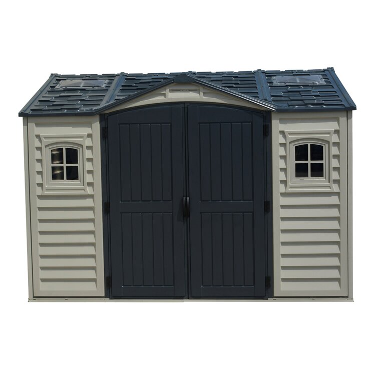 Apex Pro 10 ft. 5 in. W x 8 ft. D Plastic Storage Shed