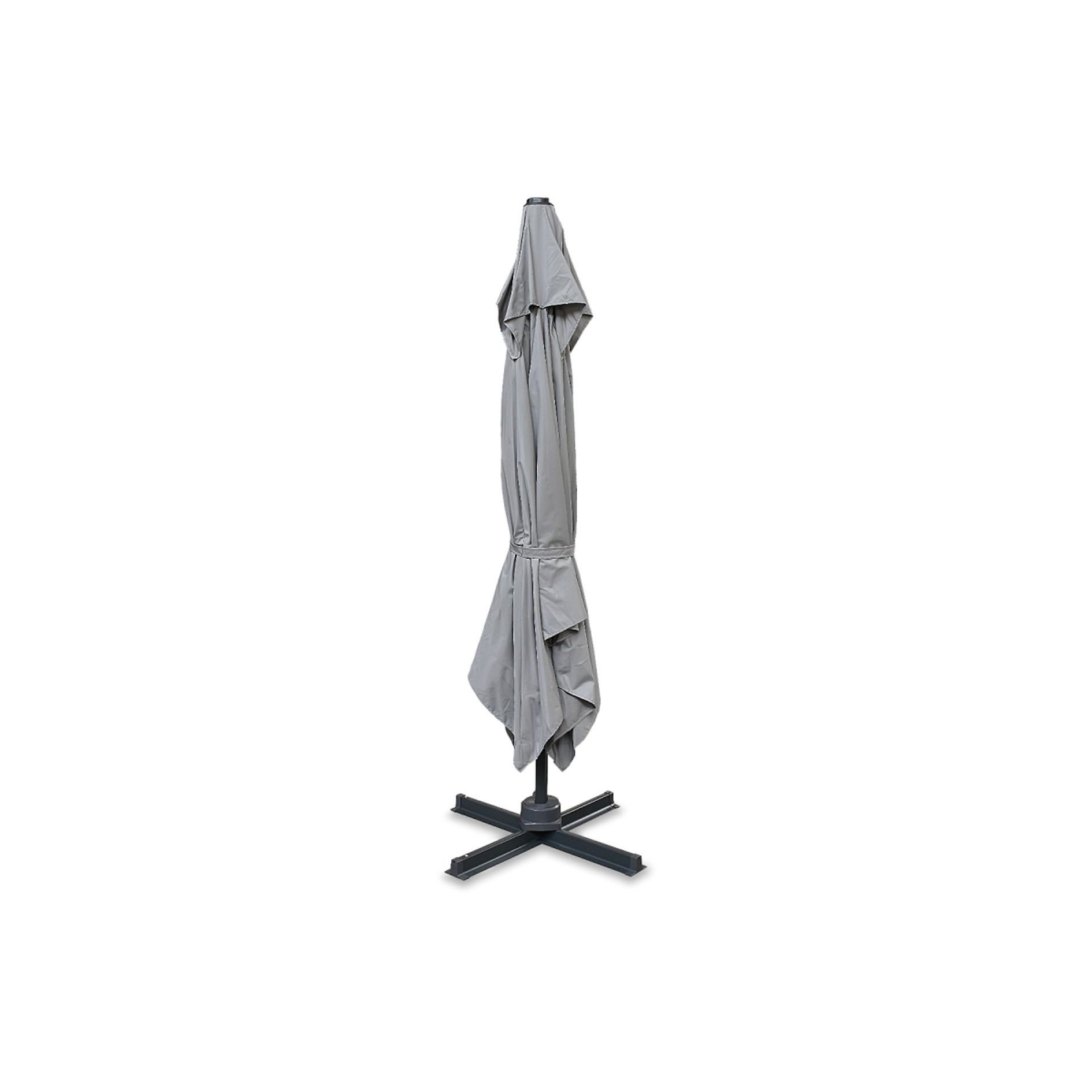 Grey 3m Square Rotating 360 Degree Cantilever Parasol