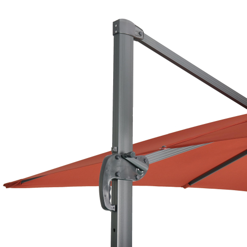 Grey 3m Square Rotating 360 Degree Cantilever Parasol