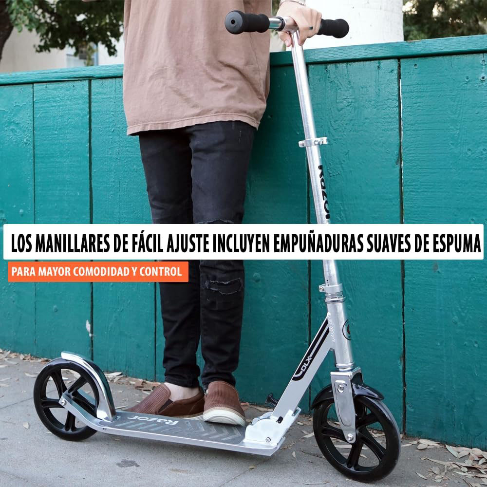 Razor A5 DLX Kick Scooter - Silver