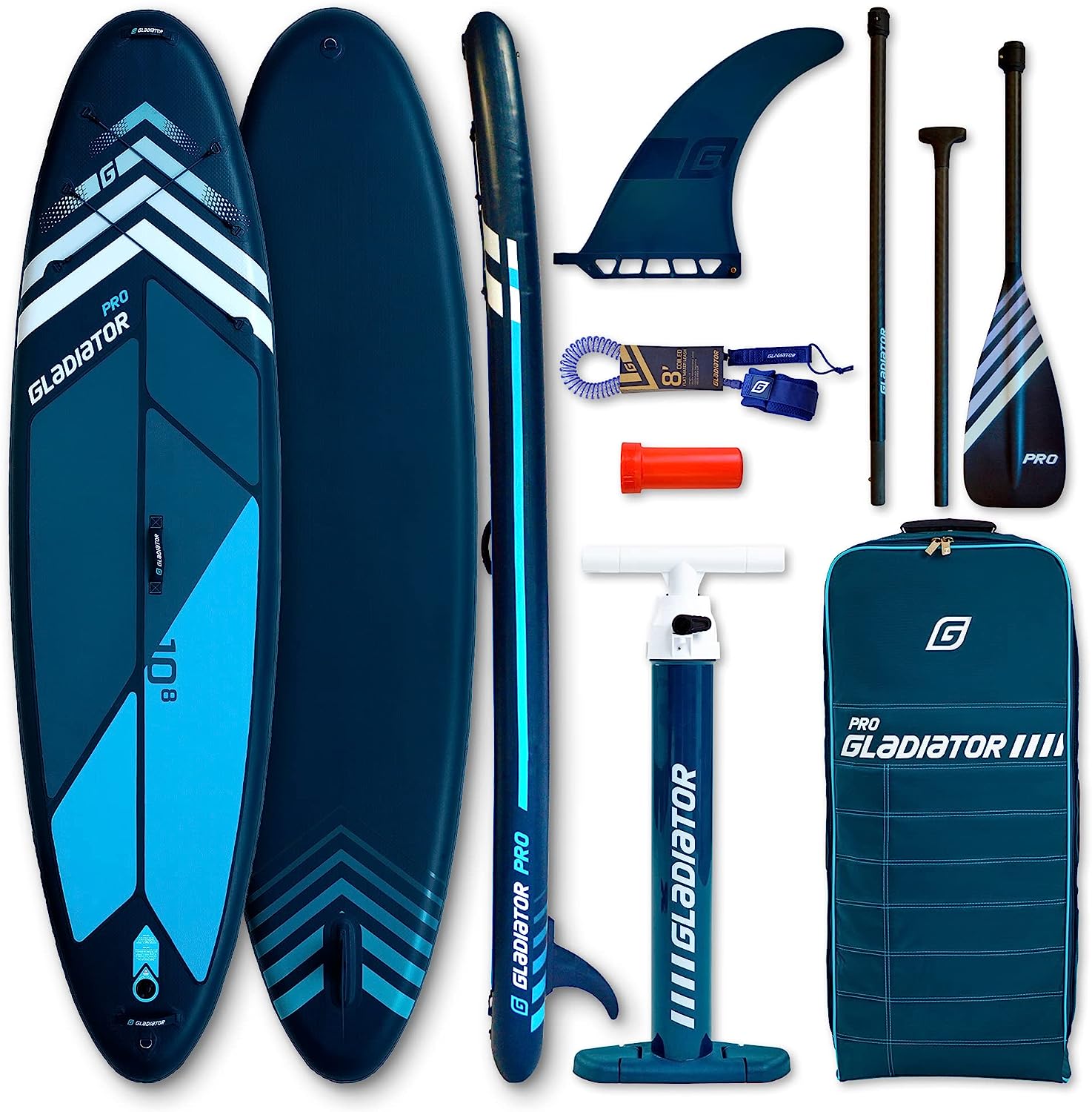 Gladiator Pro 10.4,10.8 Inflatable Paddle Board Package - 2022 EX-DISPLAY