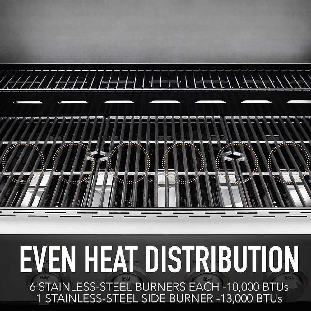 Kenmore PG-A40611S0L 6-Burner Cabinet Propane Gas Grill with Side Burner