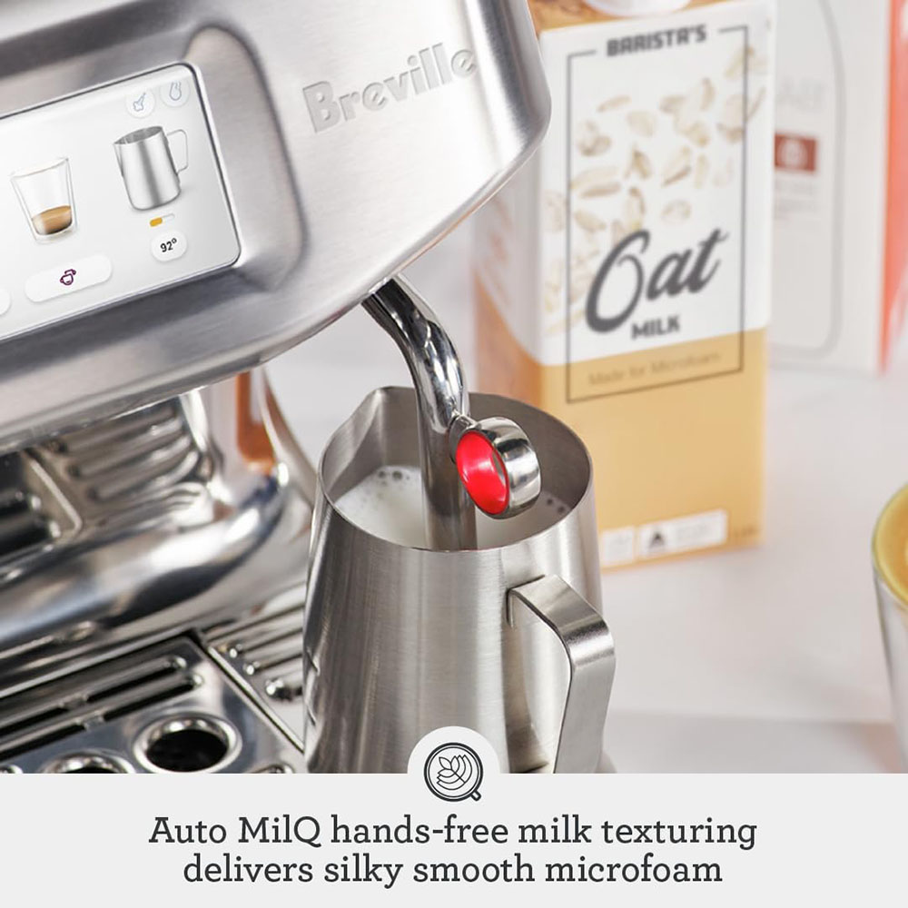 Breville the Barista Touch Impress espresso machine with grinder and milk frother