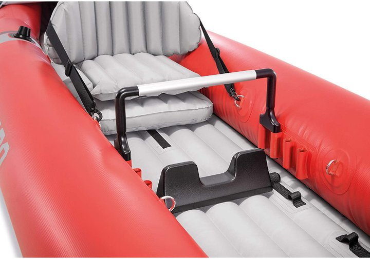 Intex Excursion Pro Kayak, Professional Series Inflatable Fishing Kayak, K2: 2-Person, Red