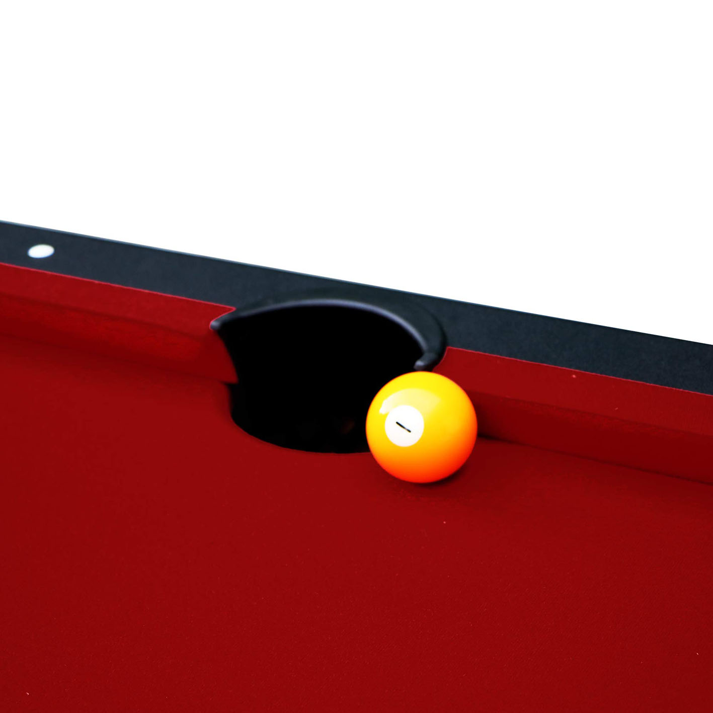 Hathaway Spartan 6-Ft Pool & Table Tennis Multigame Table for Family Recreation Game Rooms with Red Felt Playing Surface, All Accessories Included - Black Finish, 72