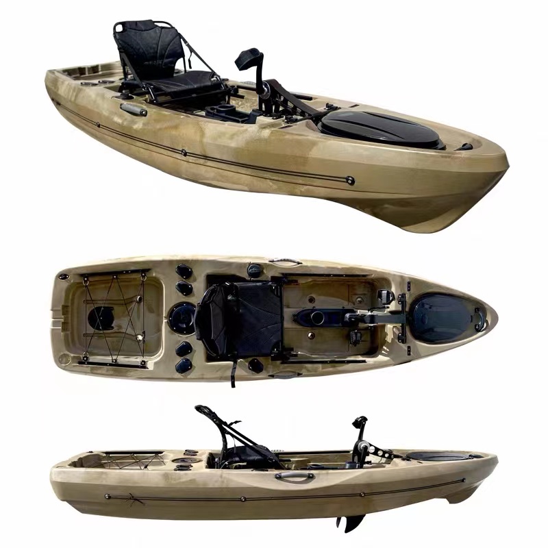 2022 new spiral pedal boat kayak canoe single Luya boat canoe kayak hard boat single