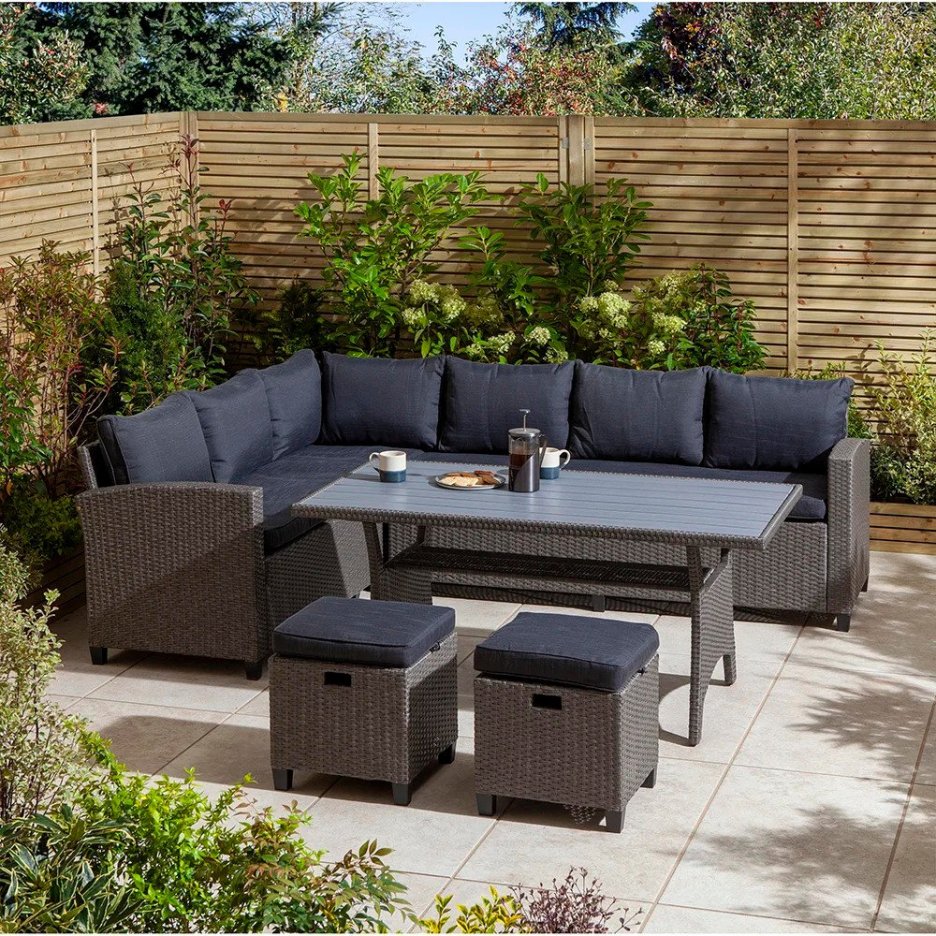 Orenthal Rattan Wicker 8 - Person Seating Group with Cushions