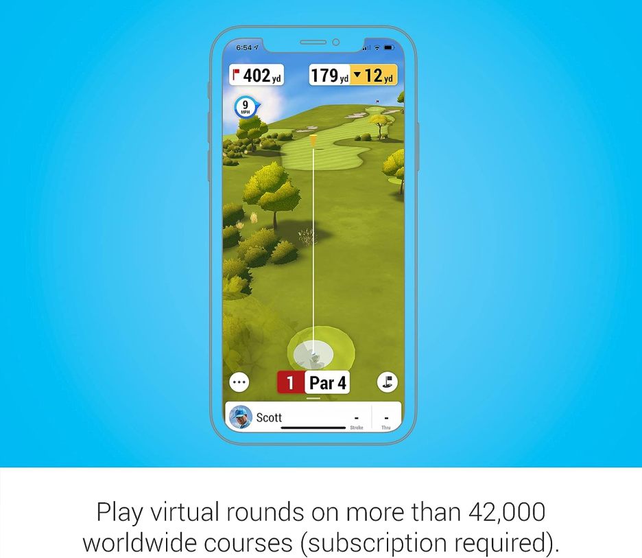 Garmin Approach R10, Portable Golf Launch Monitor, Take Your Game Home, Indoors or to the Driving Range, Up to 10 Hours Battery Life