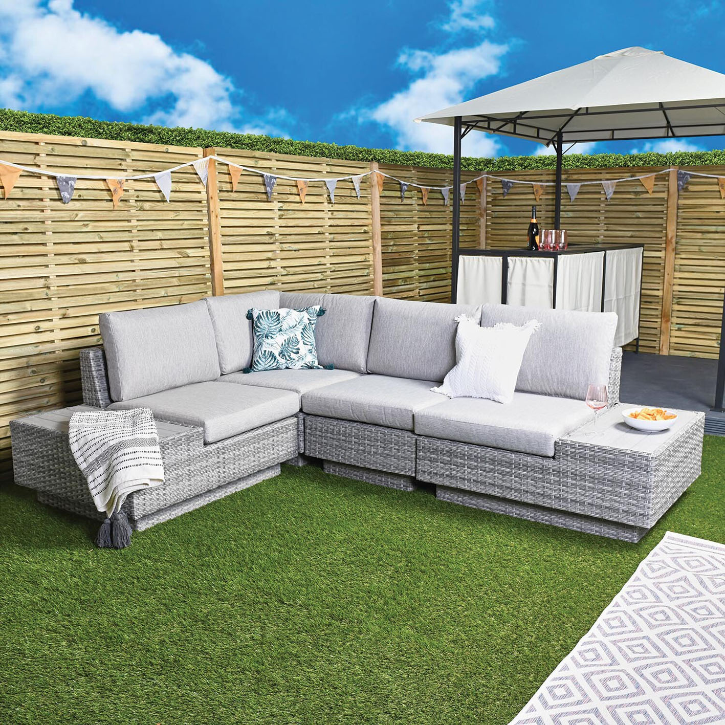 Florida 5 Piece Corner Sofa Set