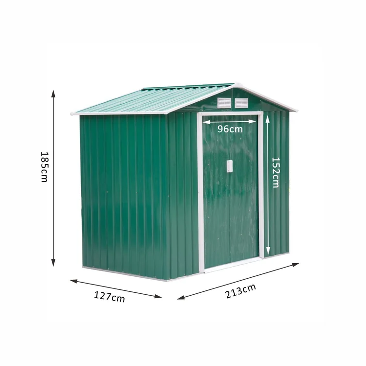 7 ft. W x 4 ft. D Tool Shed