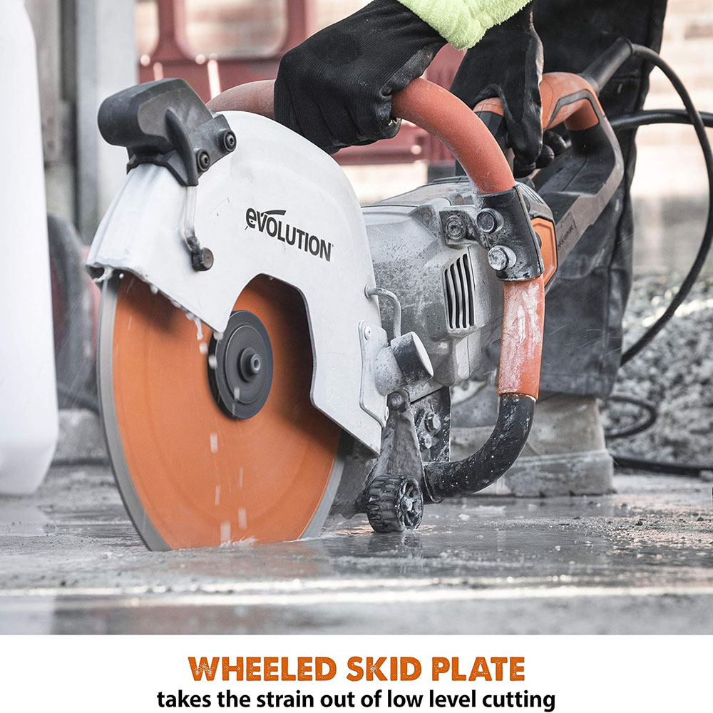 Evolution R12DCT 12-Inch Concrete Saw with Hydraulic Dust Extraction (aka Angle Grinder, Cut-Off Saw, Masonry Saw) Electric