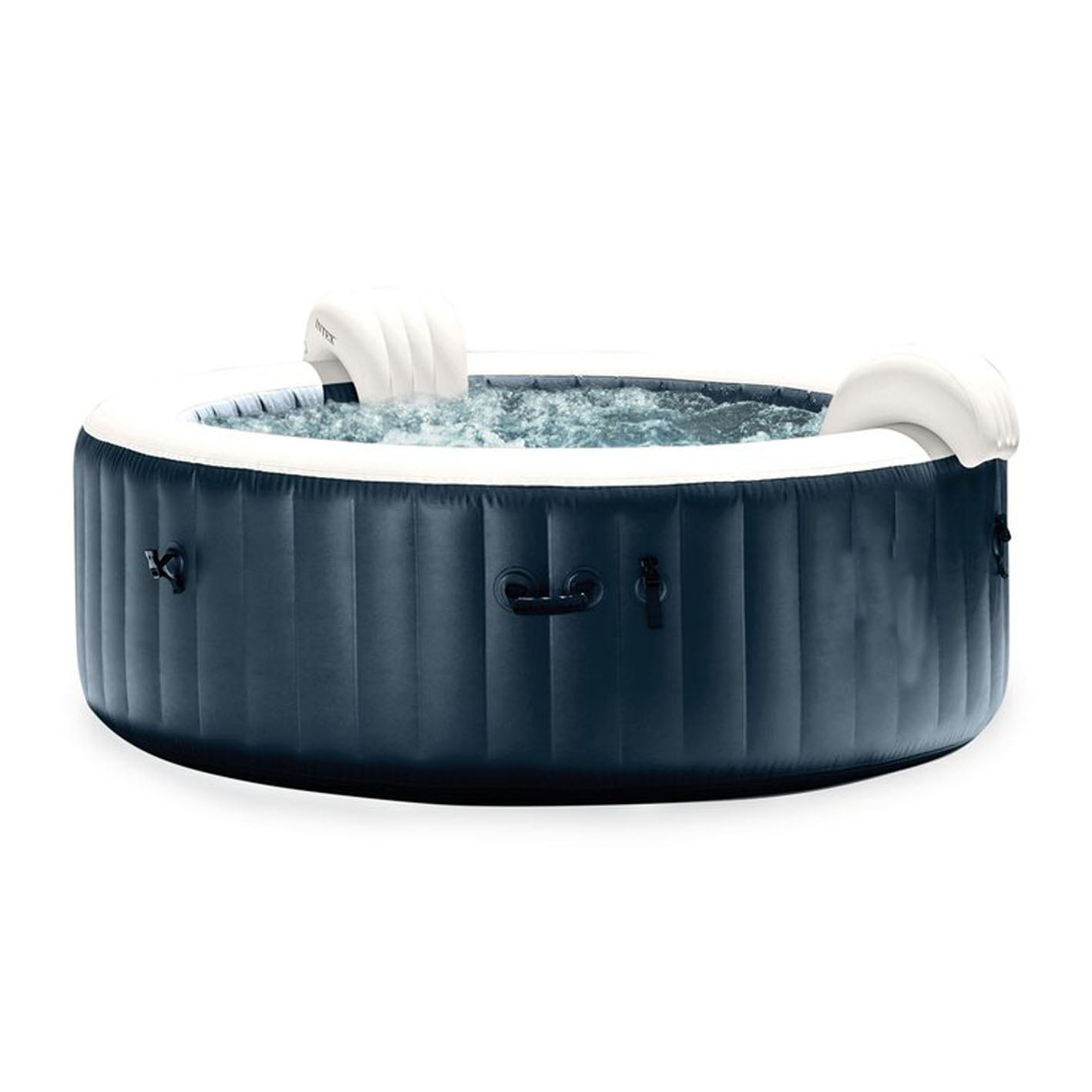 INTEX 28425E 77in PureSpa Inflatable Spa, 6Person, Tan 77in / 6Person Spa Only