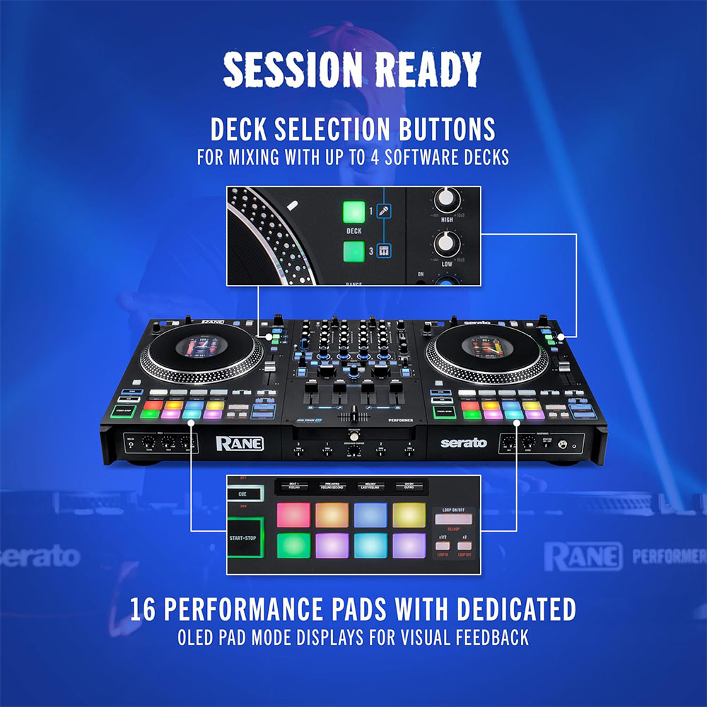 RANE PERFORMER 4-Channel Motorized DJ Controller - 7