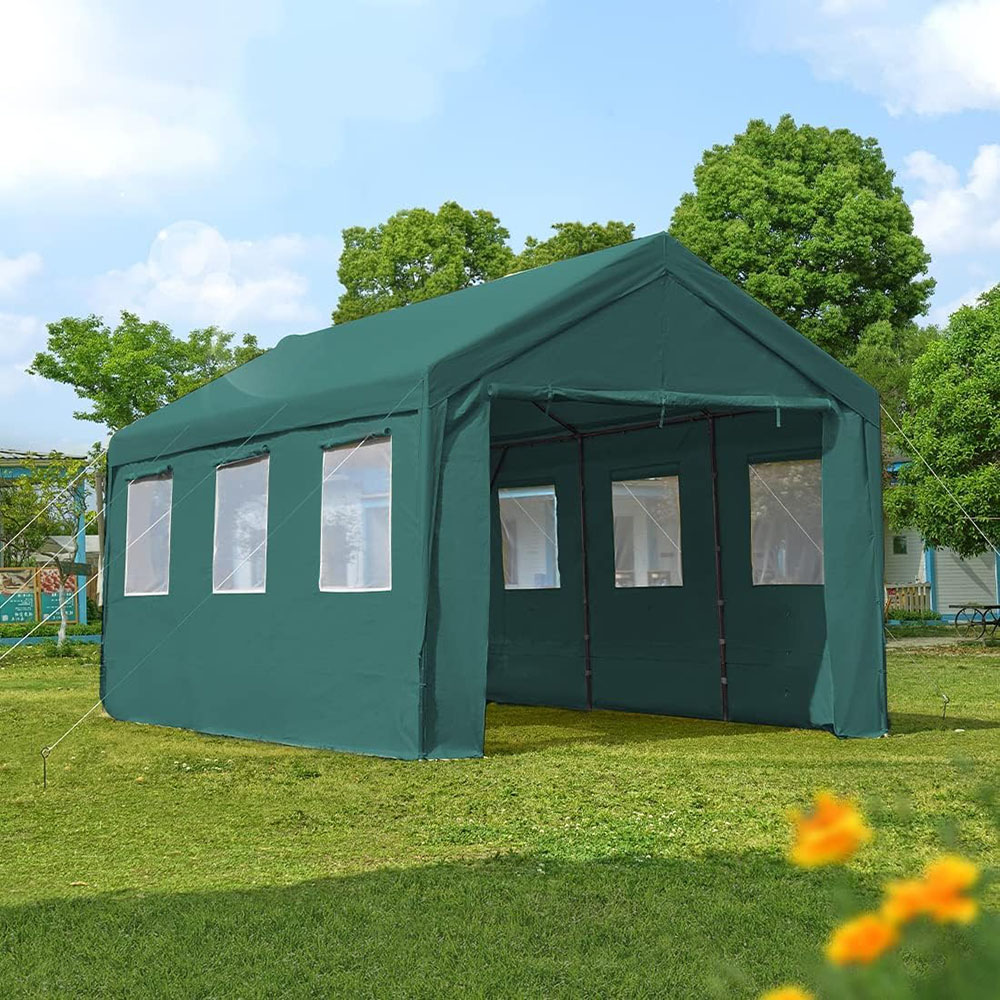 ADVANCE OUTDOOR 12x20 ft Heavy Duty Adjustable Carport