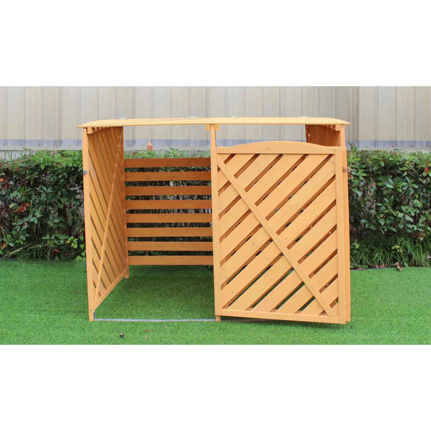 【Storage Shed】5x3 ft Solid Wood Garage Shed