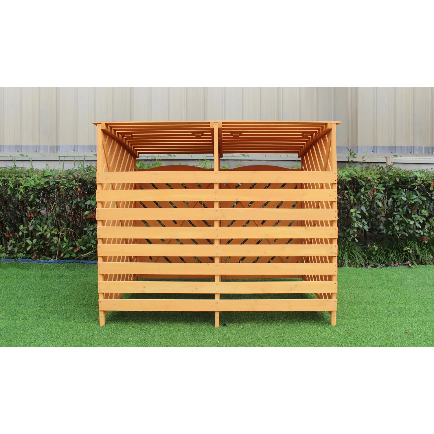 【Storage Shed】5x3 ft Solid Wood Garage Shed