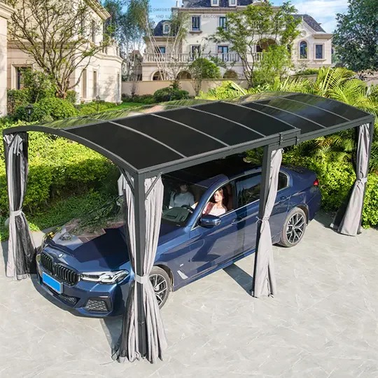 2.9×5.45m Outdoor Awning Aluminum Telescopic PC Trolley.