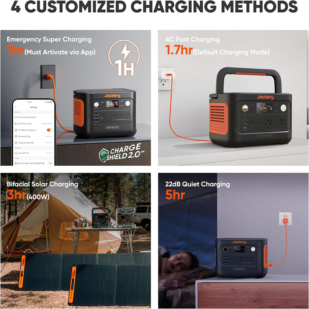 Jackery Solar Generator 1000 v2 with 200W Solar Panel(2024 New)