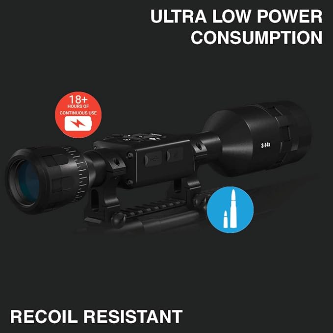 ATN X-Sight 4K Pro (4th Generation) Smart Day/Night Hunting Scope Kit with 20,000mAh Battery