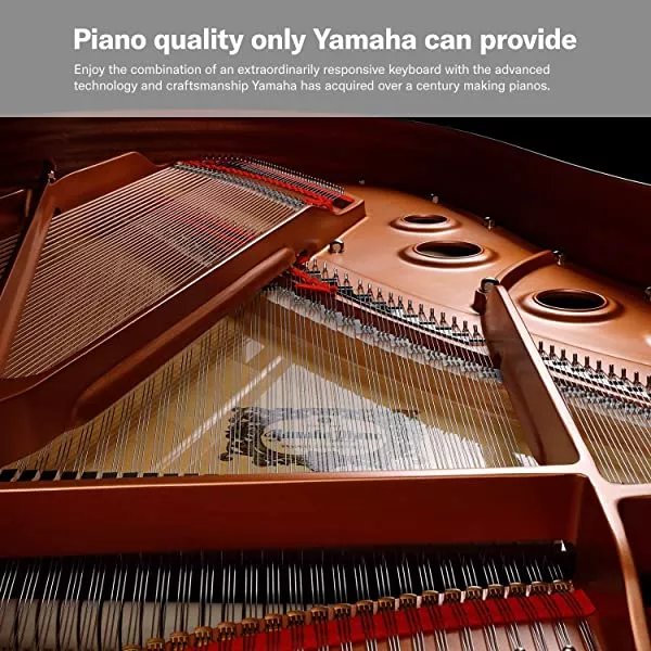 Yamaha P125 88-Key Weighted Action Digital Piano with Power Supply and Sustain Pedal, White
